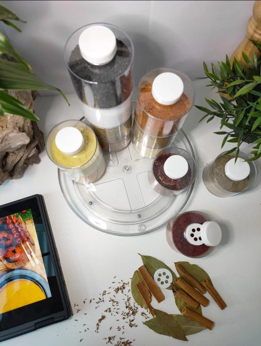 12 Kruidenpotjes - 350ml Inhoud - Keuken - Kruiden - Kruidenrek 2 12 Kruidenpotjes - 350ml Inhoud - Keuken - Kruiden - Kruidenrek - Afbeelding 2