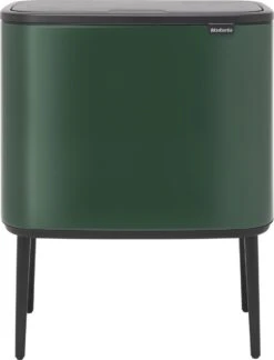 Brabantia Afvalemmer Bo Touch Bin Pine Green, 11 + 23 L -Thuis Opslag Winkel 914x1200 1
