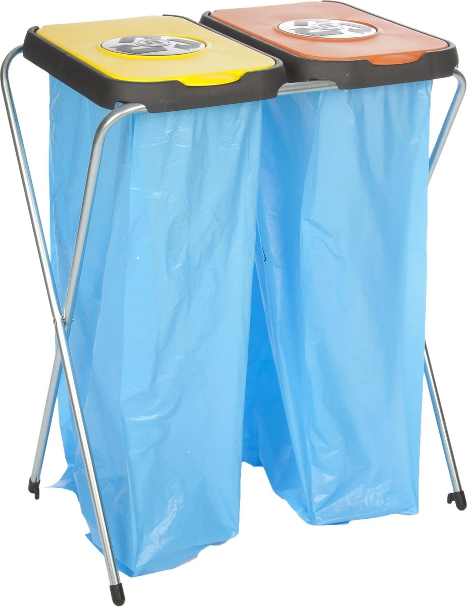 Artex EkoThinks Afvalzakhouder - Prullenbak - Inhoud 80 Liter (2 X 40) - Geschikt Voor 2 Zakken - Oranje 1 Artex EkoThinks Afvalzakhouder - Prullenbak - Inhoud 80 Liter (2 X 40) - Geschikt Voor 2 Zakken - Oranje