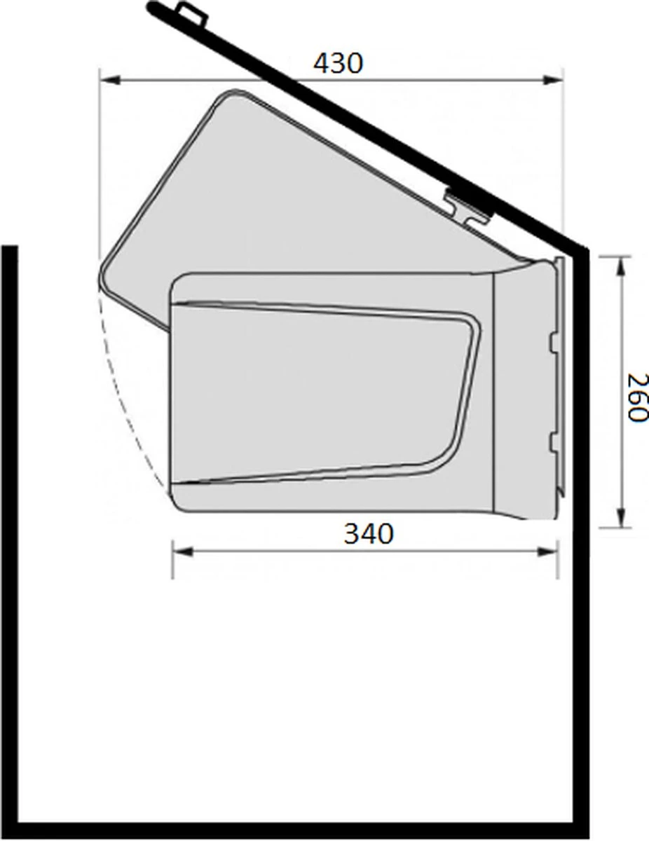 Eleganca Afvalbak 24 Liter – Inbouw Prullenbak – Inbouw Afvalemmer 24L – Uittrekbare Prullenbak – Afvalemmer Keuken – Hygiënisch – Ruimtebesparend Vuilnisbak – Uitdraaiende Prullenbak Deur – Antraciet – B34.1xD26xH46.6cm 4 Eleganca Afvalbak 24 Liter – Inbouw Prullenbak – Inbouw Afvalemmer 24L – Uittrekbare Prullenbak – Afvalemmer Keuken – Hygiënisch – Ruimtebesparend Vuilnisbak – Uitdraaiende Prullenbak Deur – Antraciet – B34.1xD26xH46.6cm - Afbeelding 4