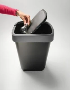 Rotho Twist Afvalbak - 25L - 47cm - Antraciet -Thuis Opslag Winkel 939x1200 3