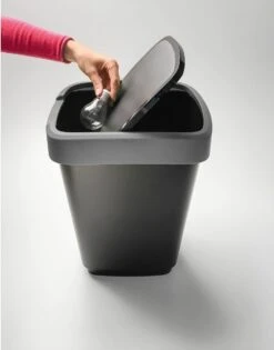 Rotho Twist Afvalbak - 25L - 47cm - Antraciet -Thuis Opslag Winkel 942x1200 2