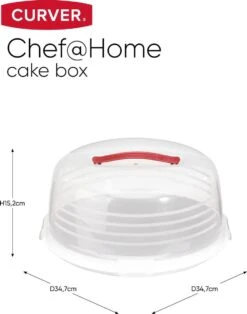 Curver Chef@Home Taartdoos Hoog - Wit -Thuis Opslag Winkel 943x1200