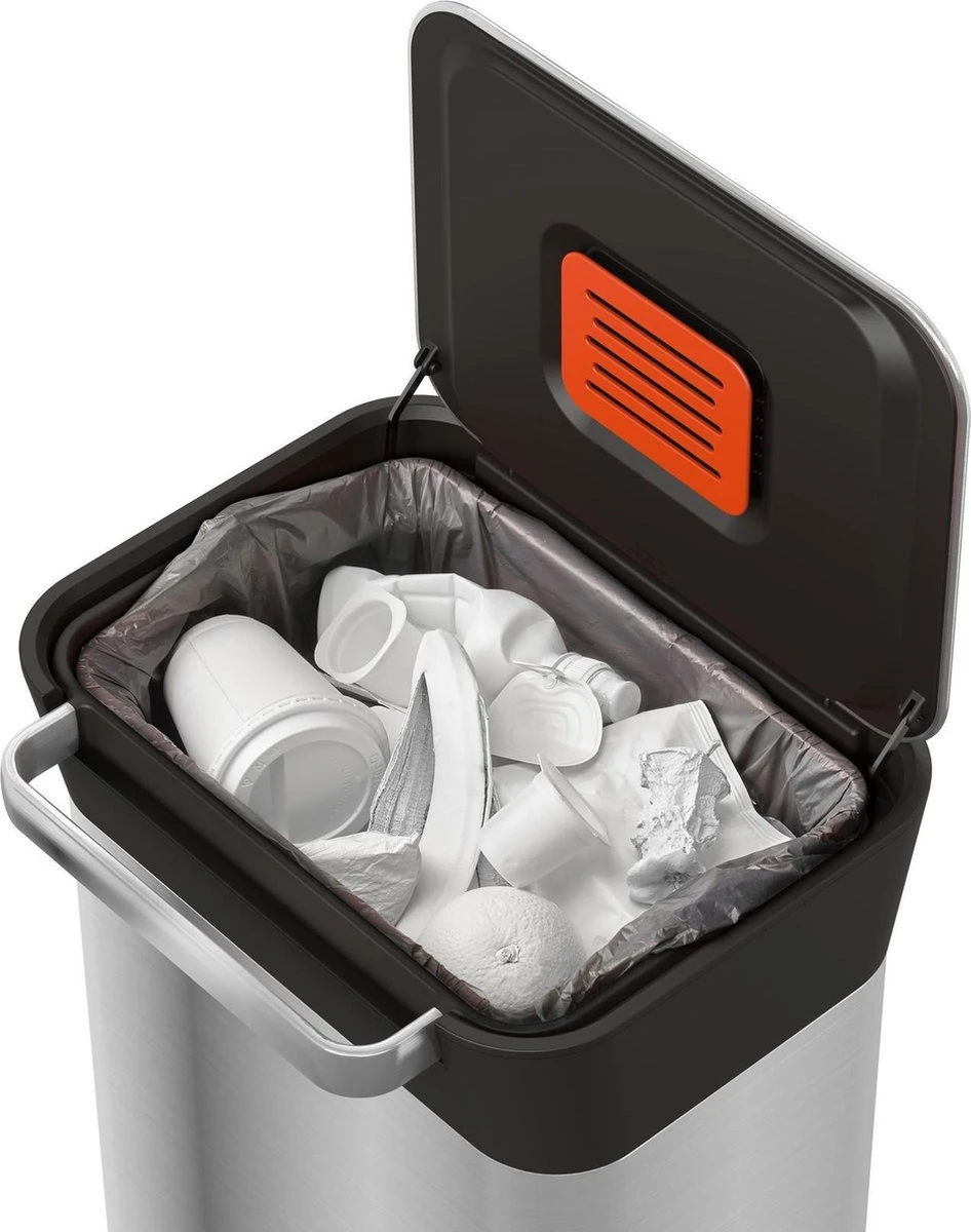 Joseph Joseph Intelligent Waste Prullenbak Titan Slim - RVS - 30 L - Zilver 13 Joseph Joseph Intelligent Waste Prullenbak Titan Slim - RVS - 30 L - Zilver - Afbeelding 13