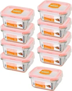 Lock&Lock Glazen Mini Vershoudbakjes - Glazen Bakjes Met Deksel - Ovenschaaltjes Met Deksel - Set Van 9 Stuks - 160 Ml 17 Lock&Lock Glazen Mini Vershoudbakjes - Glazen Bakjes Met Deksel - Ovenschaaltjes Met Deksel - Set Van 9 Stuks - 160 Ml -Thuis Opslag Winkel 949x1200 2