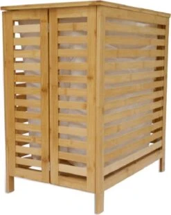 HUISSON Wasmand Met Deksel Bamboe Uitneembare Waszak Wasmanden Met Deksel 75 Ltr. -Thuis Opslag Winkel 956x1200