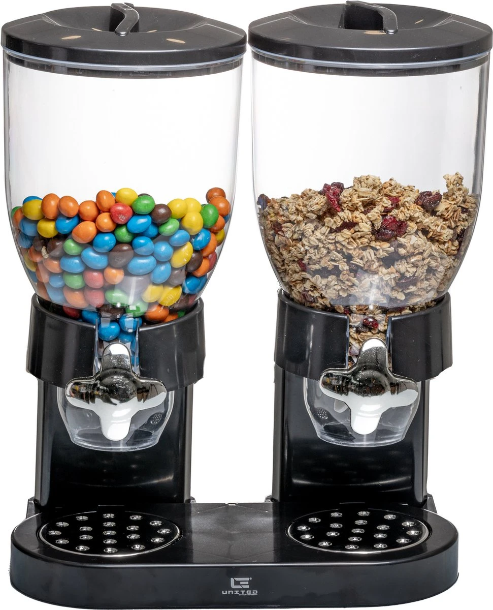 United Entertainment - Cornflakes Dispenser - 2 Dispensers - 42 X 33 X 20 Cm - Zwart 15 United Entertainment - Cornflakes Dispenser - 2 Dispensers - 42 X 33 X 20 Cm - Zwart - Afbeelding 15