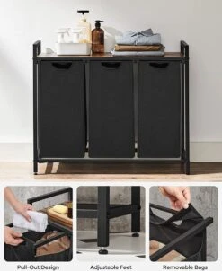 Merkloos Soph & Tess Wasmand 3 Vakken – Wassorteerder Met Uitschuifbare Waszakken - Bruin En Zwart 14 Merkloos Soph & Tess Wasmand 3 Vakken – Wassorteerder Met Uitschuifbare Waszakken - Bruin En Zwart -Thuis Opslag Winkel 980x1200