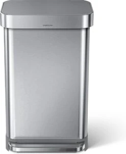 Simplehuman - Liner Pocket - Prullenbak - 45 Liter - RVS - Met Kunststof Deksel 12 Simplehuman - Liner Pocket - Prullenbak - 45 Liter - RVS - Met Kunststof Deksel -Thuis Opslag Winkel 982x1200 2