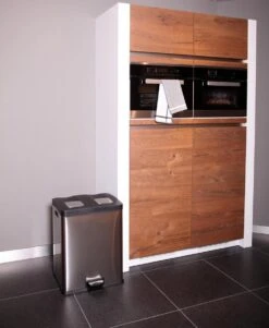 EKO Rejoice Prullenbak - 2x 30 L - Mat RVS -Thuis Opslag Winkel 985x1200