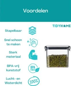 TidyHome Premium Voorraadpotten – Set Van 8 Stuks – Meal Prep Bakjes - Vershoudbakjes - Opbergbak - Voorraadbussen – Verbeterd Design - Koelkast Organizer - Snoeppot – Bewaardozen – Voedselcontainer - Voorraadpot – Luchtdicht – 7.42L – BPA-Vrij 15 TidyHome Premium Voorraadpotten – Set Van 8 Stuks – Meal Prep Bakjes - Vershoudbakjes - Opbergbak - Voorraadbussen – Verbeterd Design - Koelkast Organizer - Snoeppot – Bewaardozen – Voedselcontainer - Voorraadpot – Luchtdicht – 7.42L – BPA-Vrij -Thuis Opslag Winkel 987x1200 1