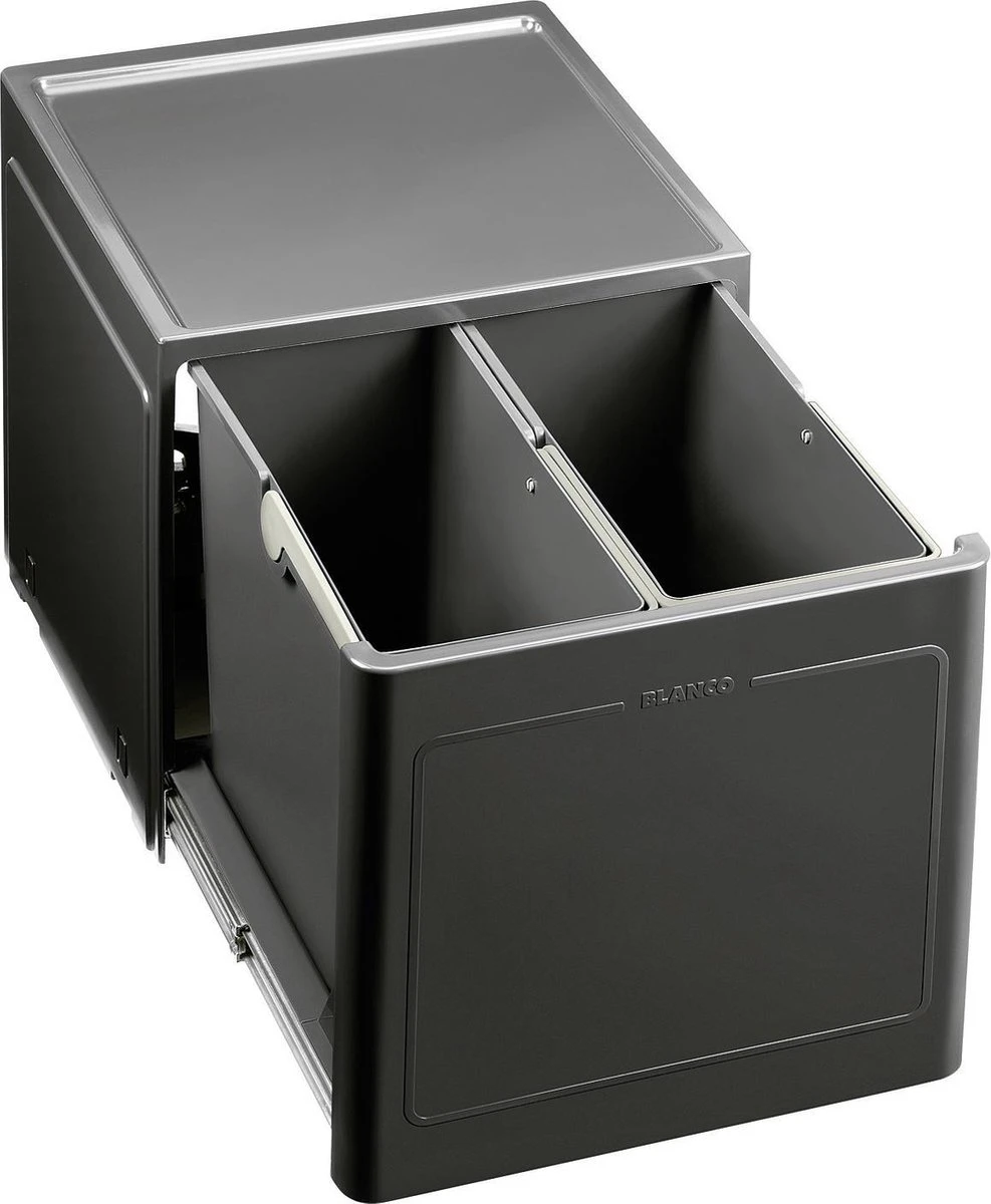 Blanco - Inbouw Prullenbak 517467 (2x13 Liter) 1 Blanco - Inbouw Prullenbak 517467 (2x13 Liter)