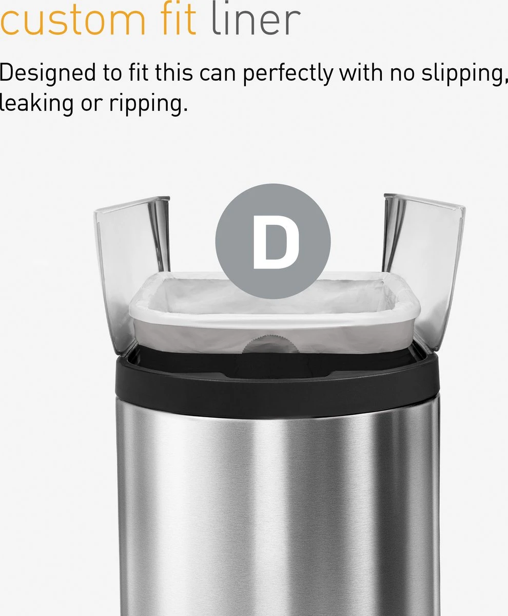 Simplehuman Afvalzakken Code D - 20 Liter - 60 Stuks 7 Simplehuman Afvalzakken Code D - 20 Liter - 60 Stuks - Afbeelding 7