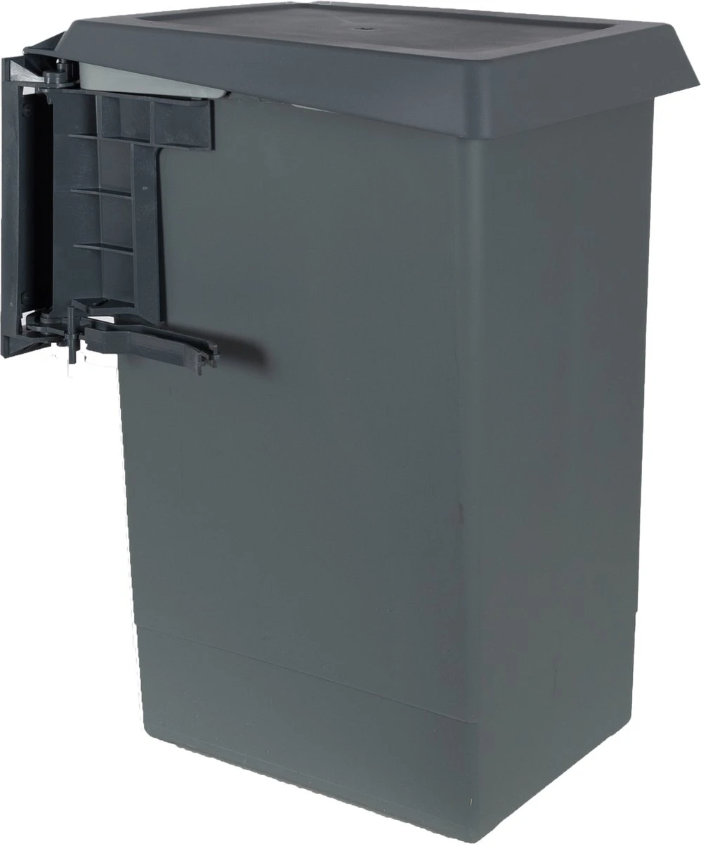 Eleganca Afvalbak 24 Liter – Inbouw Prullenbak – Inbouw Afvalemmer 24L – Uittrekbare Prullenbak – Afvalemmer Keuken – Hygiënisch – Ruimtebesparend Vuilnisbak – Uitdraaiende Prullenbak Deur – Antraciet – B34.1xD26xH46.6cm 2 Eleganca Afvalbak 24 Liter – Inbouw Prullenbak – Inbouw Afvalemmer 24L – Uittrekbare Prullenbak – Afvalemmer Keuken – Hygiënisch – Ruimtebesparend Vuilnisbak – Uitdraaiende Prullenbak Deur – Antraciet – B34.1xD26xH46.6cm - Afbeelding 2